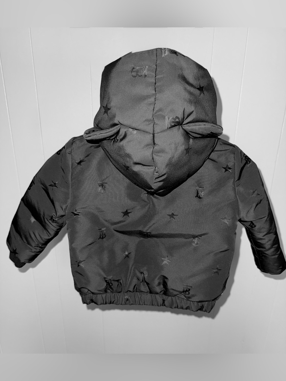 Black Burberry Puffer Jacket for Kids - Picture 9 of 11